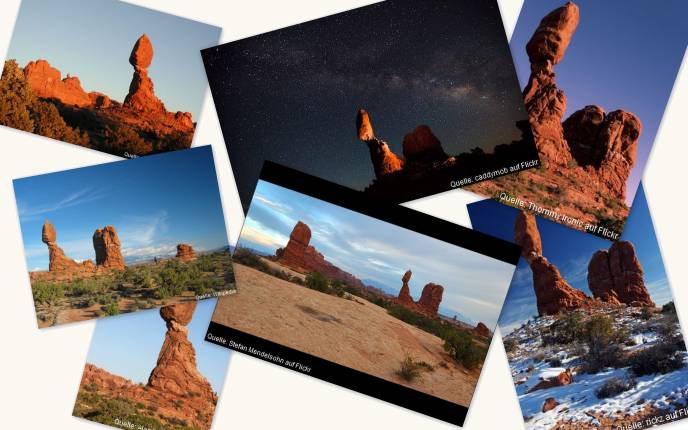 Collage vom Balanced Rock