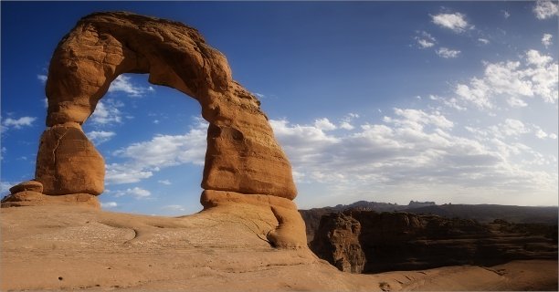 Das Wahrzeichen Utahs ist der Delicate Arch<br/>Quelle: Wikipedia